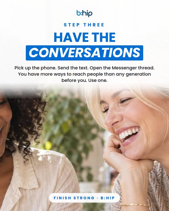 Step three: Conversations — feed post