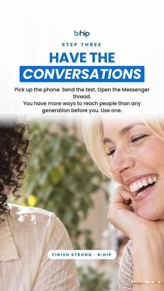 Step three: Conversations — story post