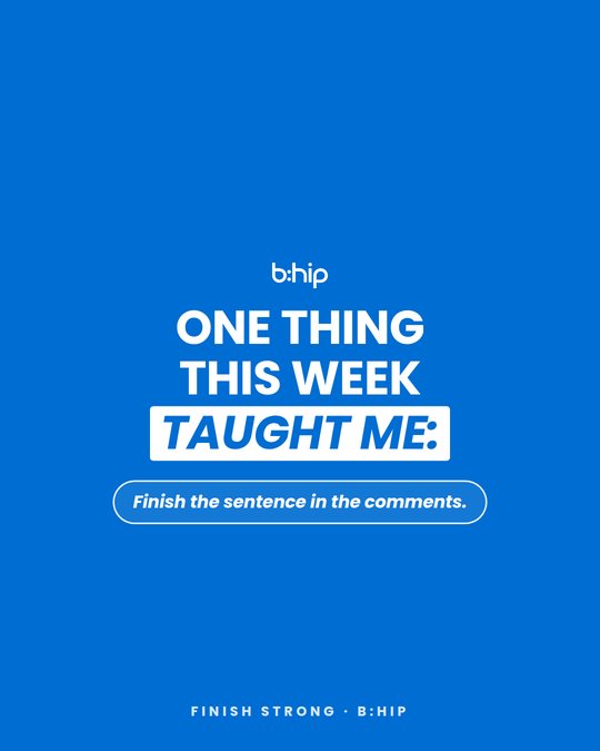 One thing this week — feed post