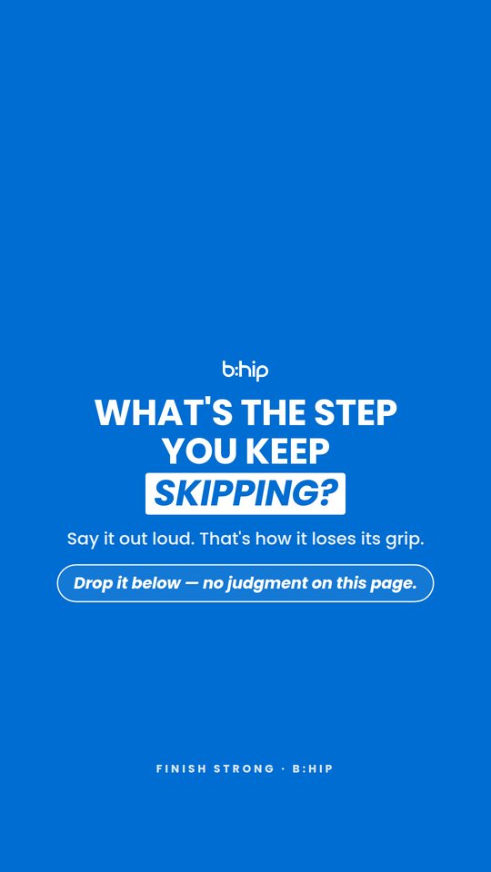 The step you skip — story post