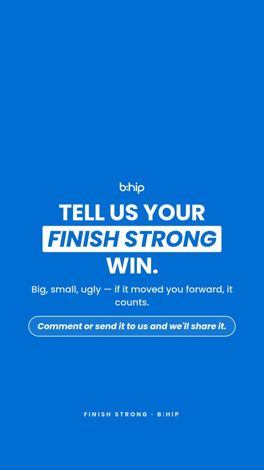 Tell us your win — story post