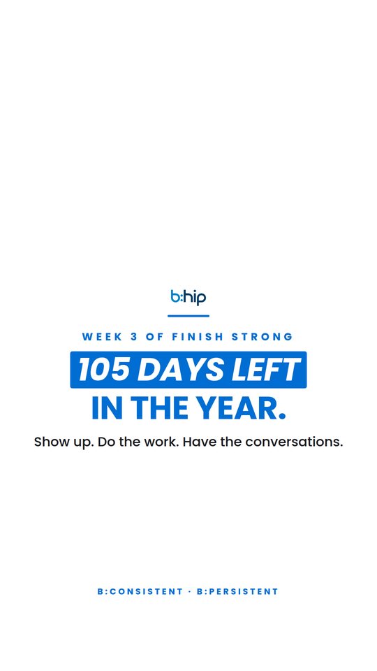 Weekly countdown — story post